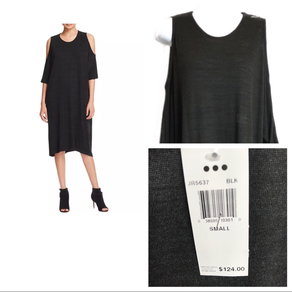 Three Dots Black Off The Shoulder Dress Sz. Small